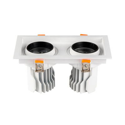 गुणवत्ता  aluminum ROHS Dimmable Led Grille Spotlight Double Head 3W 5W फैक्टरी